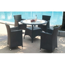 Estilo moderno exterior PE Rattan muebles Set